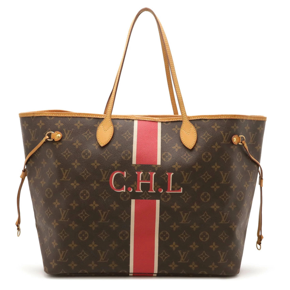 LOUIS VUITTON Monogram Neverfull My LV Heritage Tote Bag Shoulder Peony